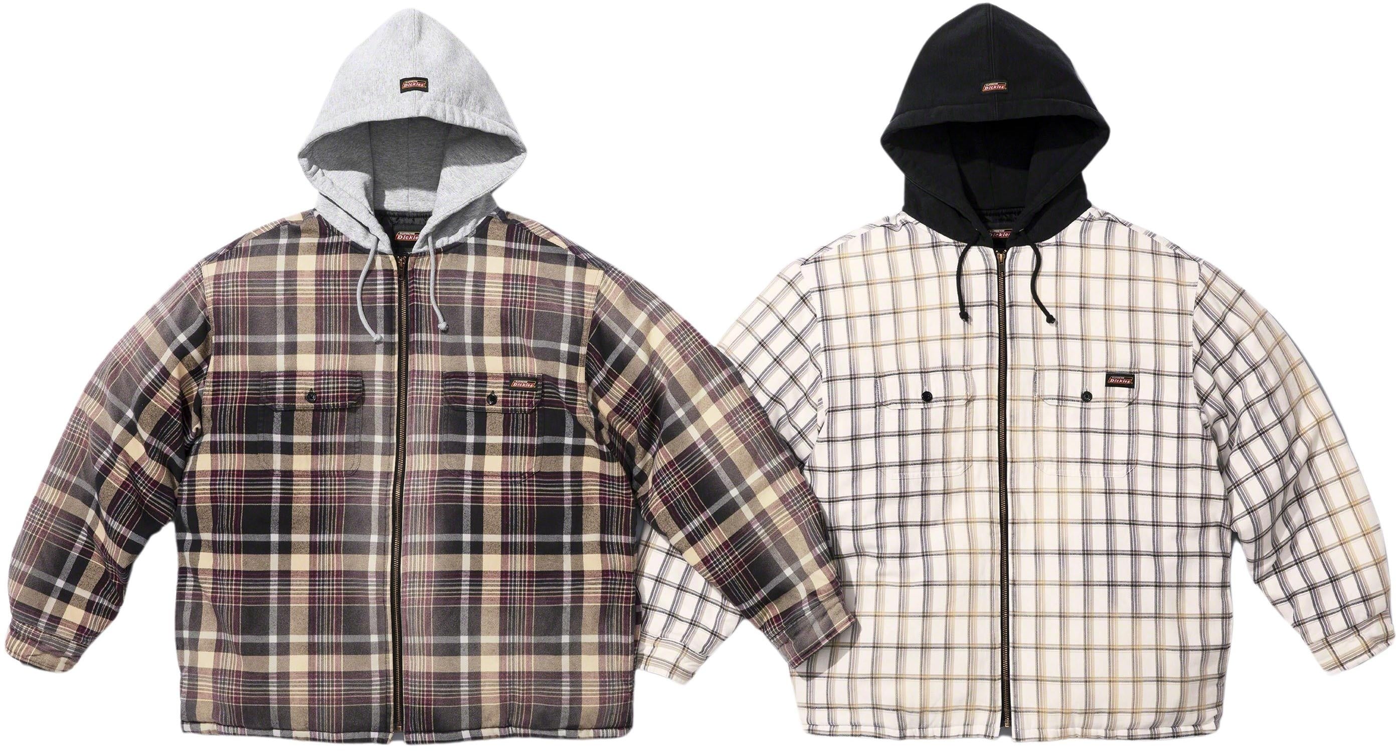 Supreme®/Dickies® Plaid Hooded Zip Up Shirt